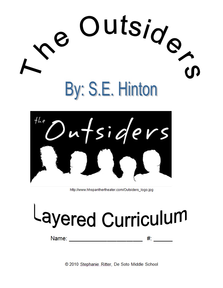 Outsiders Cover Layered Curriculum